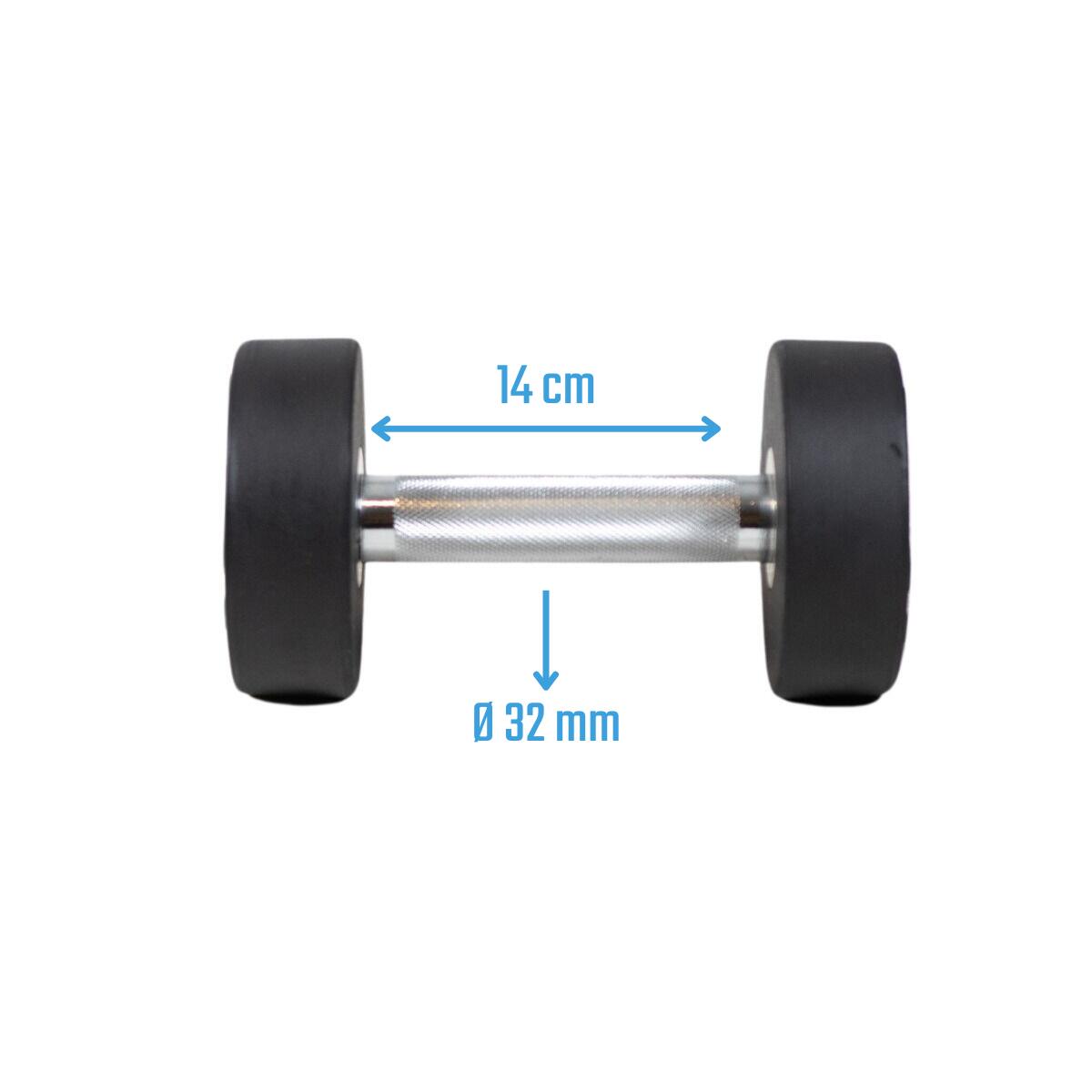 Haltere Redondo - Borracha - Por peça - 6 kg 2/5