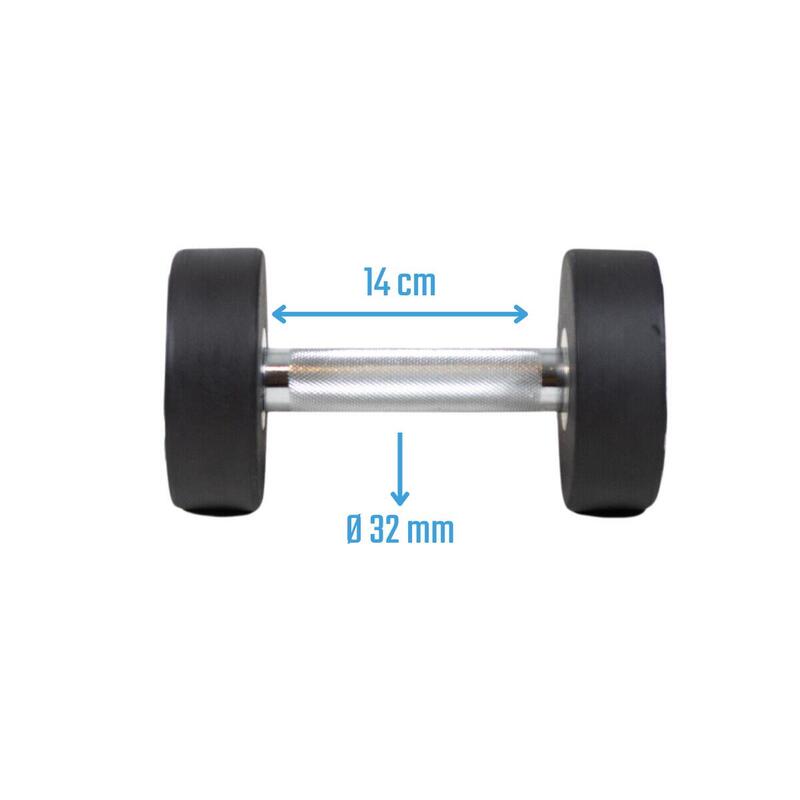 Hantle okrągłe - Gumowe 1 szt. 6 kg