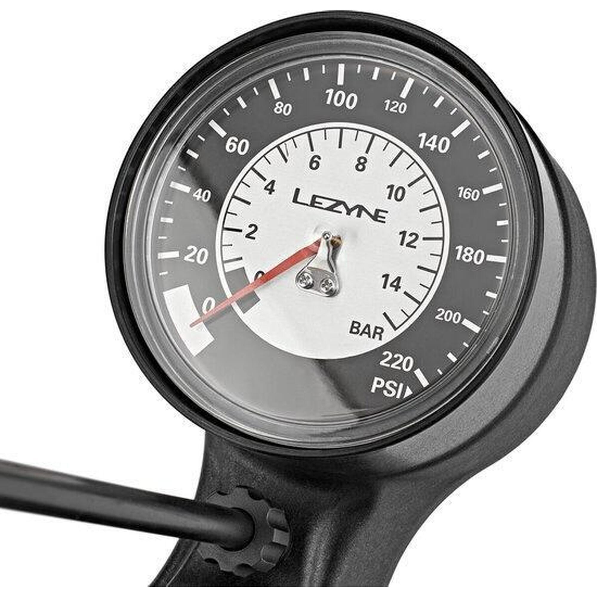 Pompe à Pied LEZYNE Sport Floor Drive 3''5 Noir