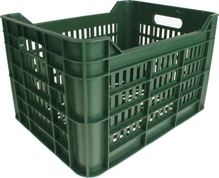 AMIGO caisse à vélo 30 litres 100% plastique recyclé vert foncé