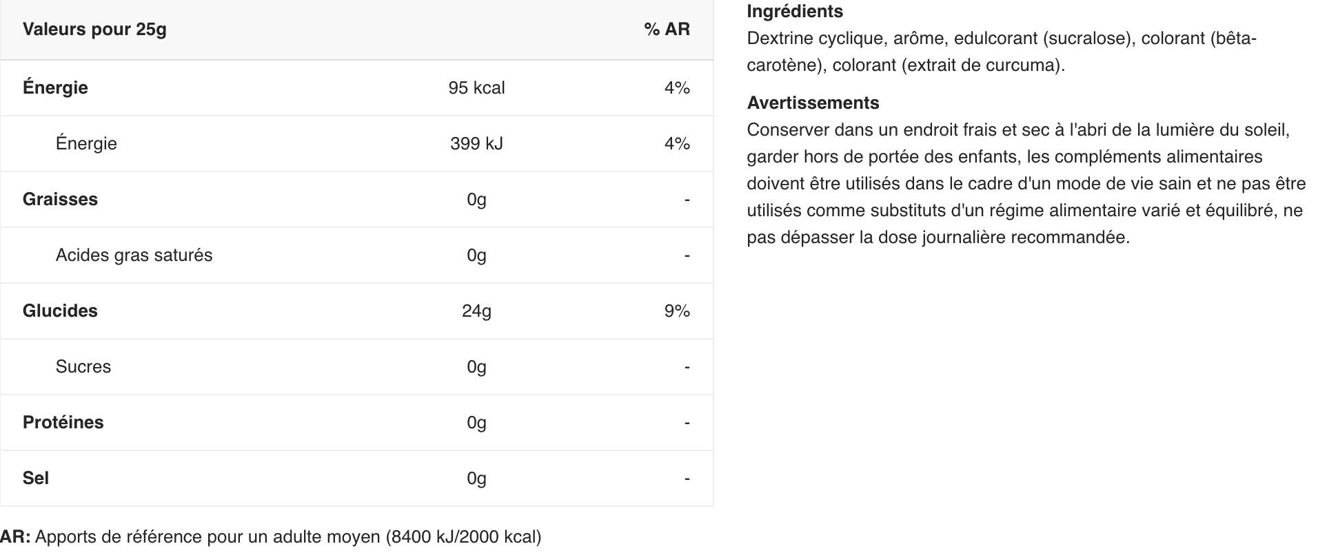 Glucides en poudre - Carb-X - Éclats d'Orange 1200g 2/3
