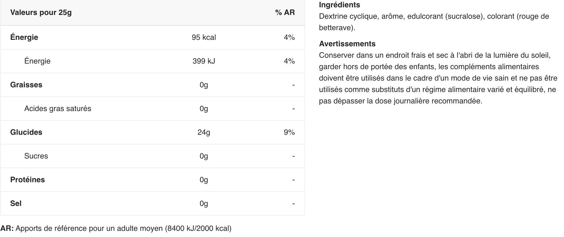 Glucides en poudre - Carb-X - Éclats de Fruits 1200g 2/3