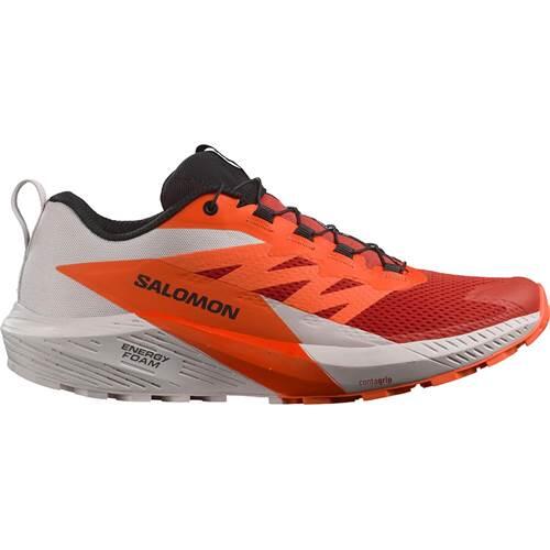 Salomon - Chaussures Running Hommes Salomon Sense Ride 5 - Chaussures De Sport - Orange|rouge - 43 1/3 - Decathlon
