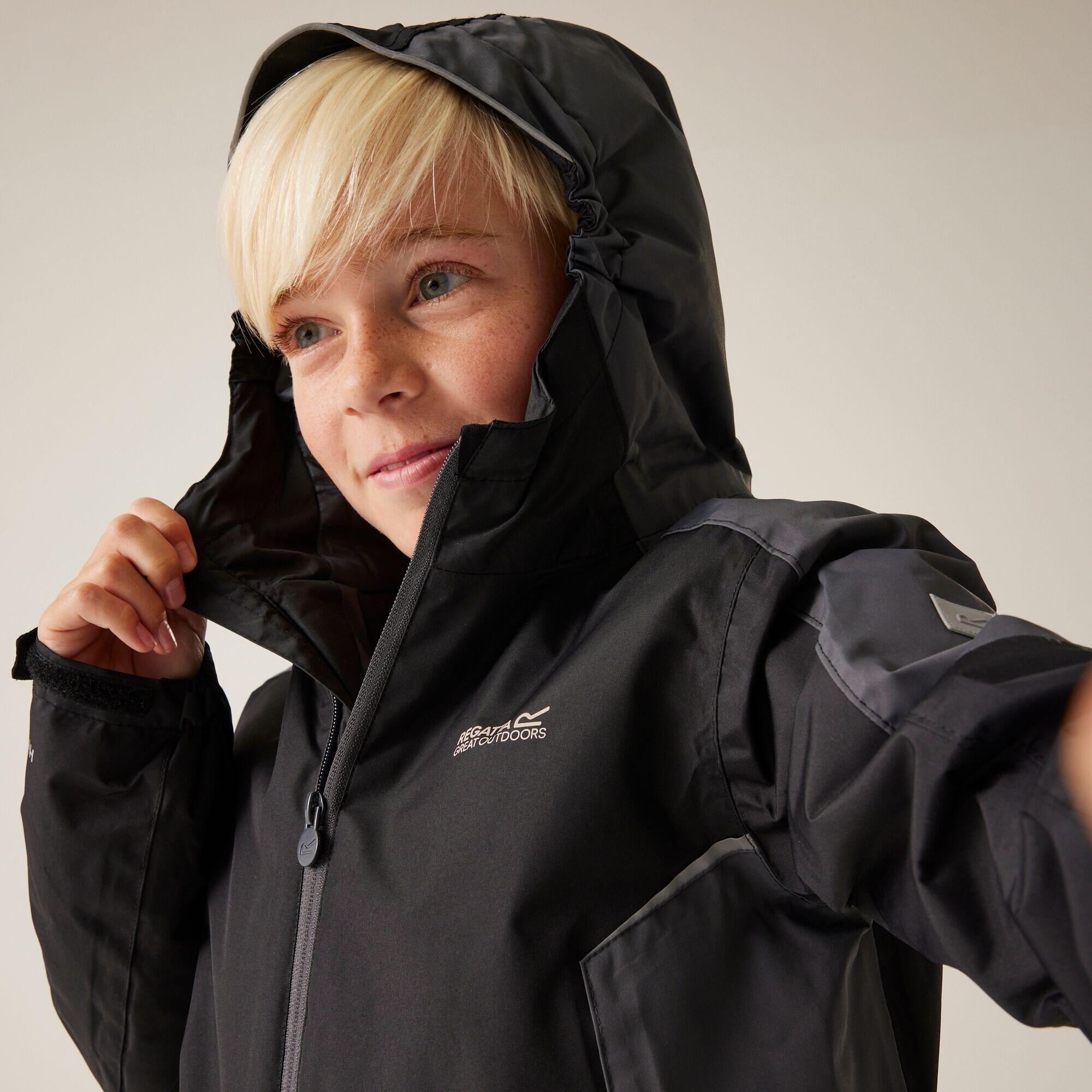 Chaqueta Senderismo Niño Impermeable Aislante Regatta Hurdle V, verde 7/7
