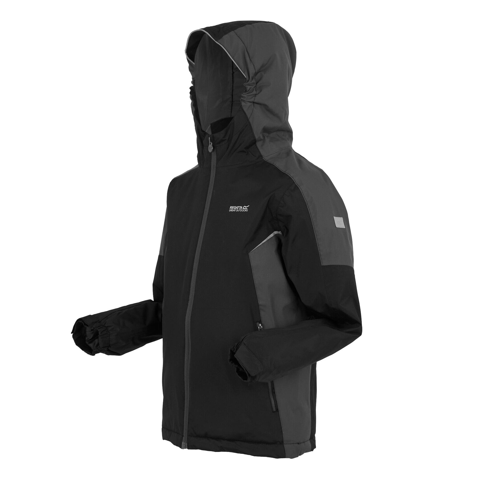 Chaqueta Senderismo Niño Impermeable Aislante Regatta Hurdle V, verde 6/7