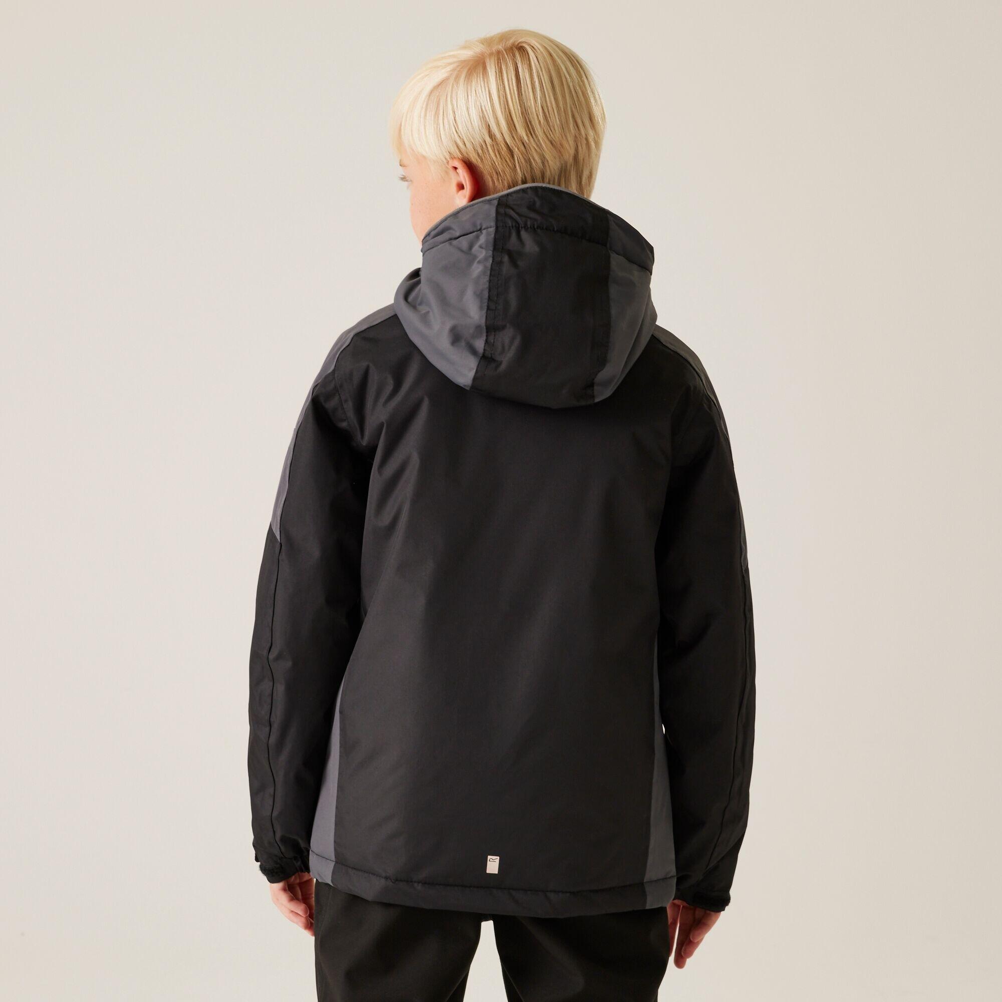 Chaqueta Senderismo Niño Impermeable Aislante Regatta Hurdle V, verde 5/7