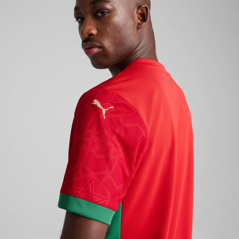 Morocco 2025 Home Jersey Men PUMA Red Archive Green