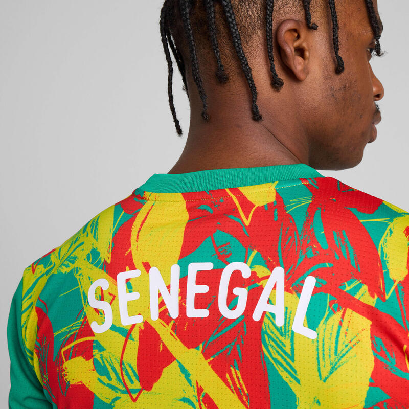 Męska koszulka przedmeczowa Senegal 2025 PUMA Sport Green Faster Yellow Red
