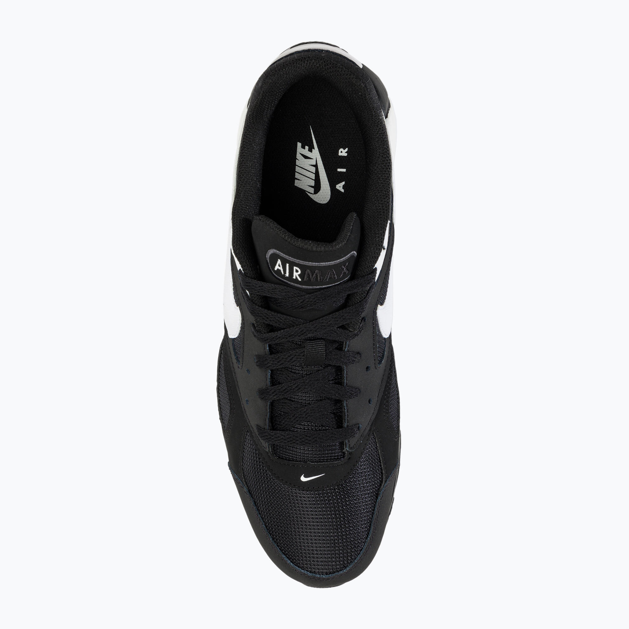 Mens Air Max Leather Trainers (Black/White) 5/5