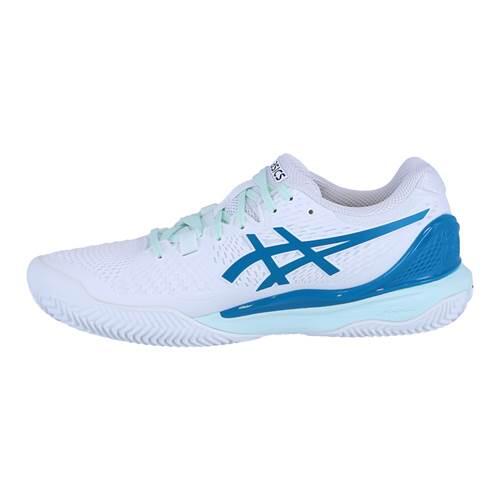 Tennisschoenen Vrouw Asics Gel Resolution 9 Wit 5/5