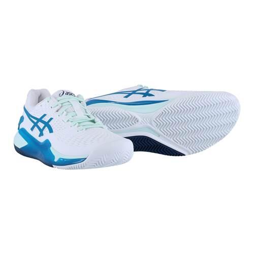 Tennisschoenen Vrouw Asics Gel Resolution 9 Wit 2/5