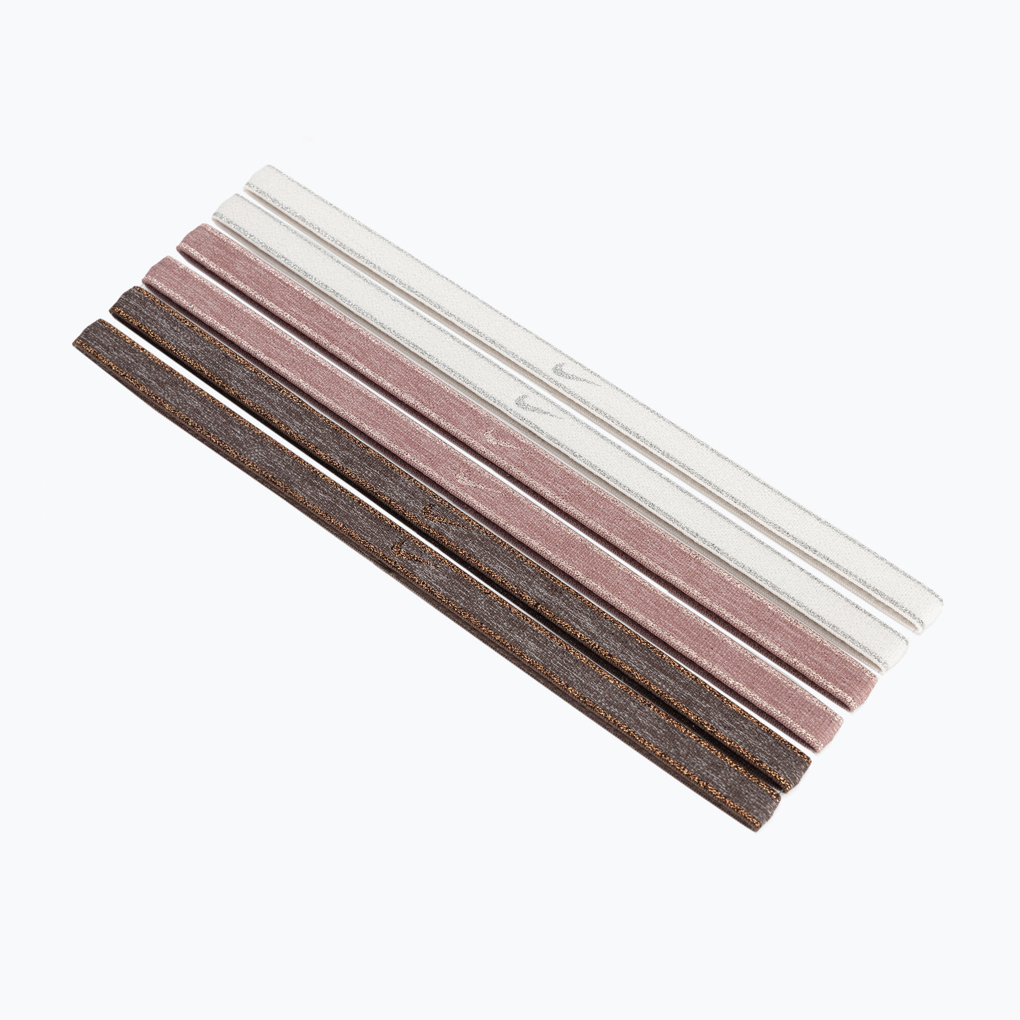 Bandeau Sport Motif/style Rayure Contrastée Sur Bord (Rose / Blanc) 4/4