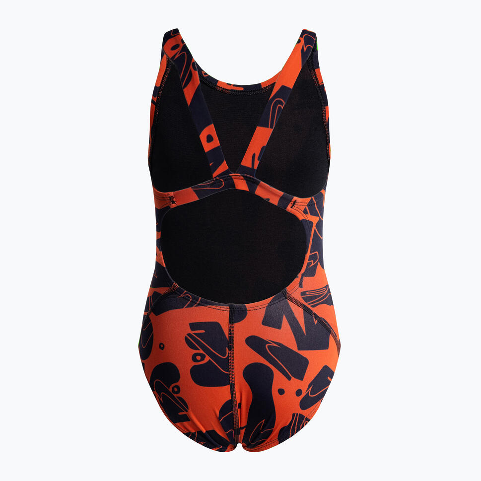 Strój pływacki jednoczęściowy dziecięcy Nike Multiple Print Fastback