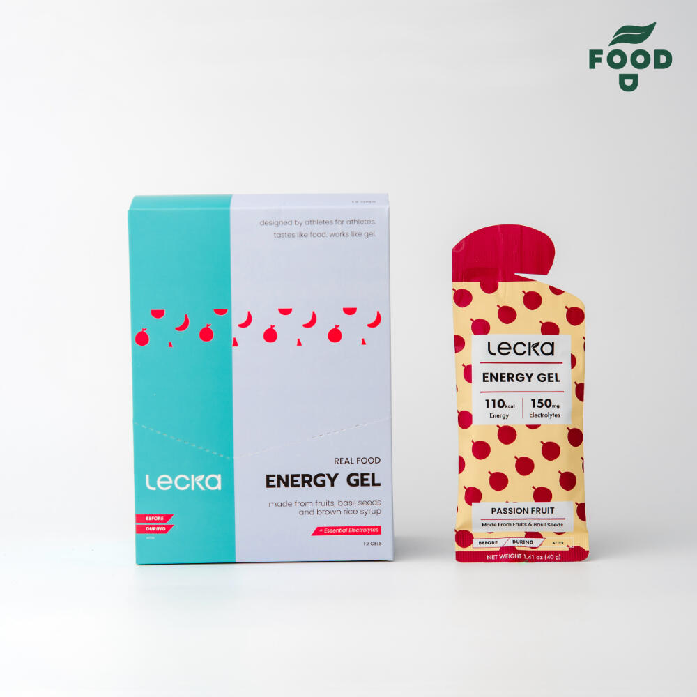 NATURAL VEGAN ENERGY GEL (BOX OF 12 x 40g) - PASSION FRUIT