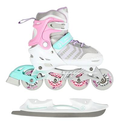 Verstelbare inline skates met verwisselbare skates nils extreme nh18192 4-in-1