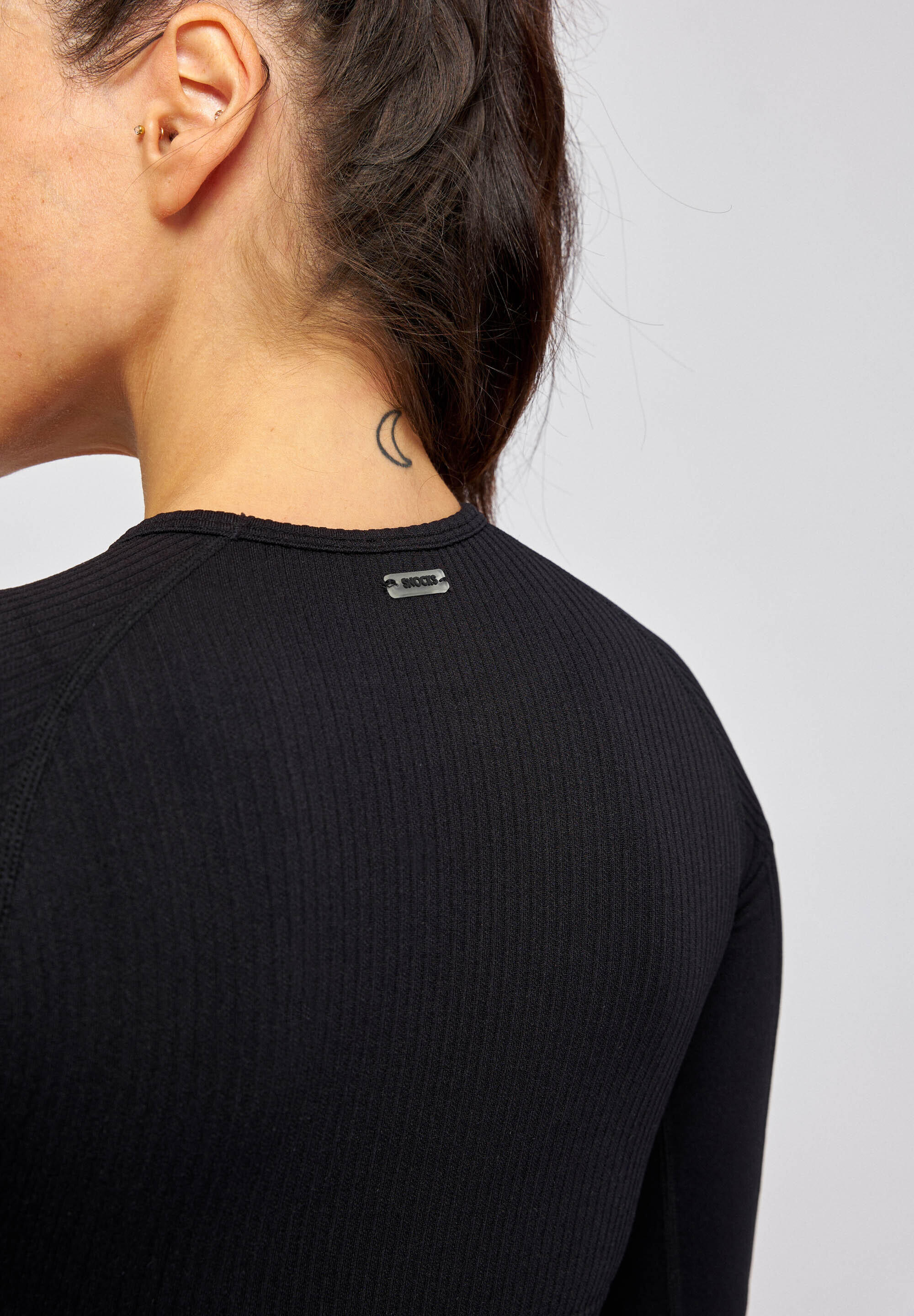 GERIPPTES SPORTSHIRT LANGARM DAMEN 5/5