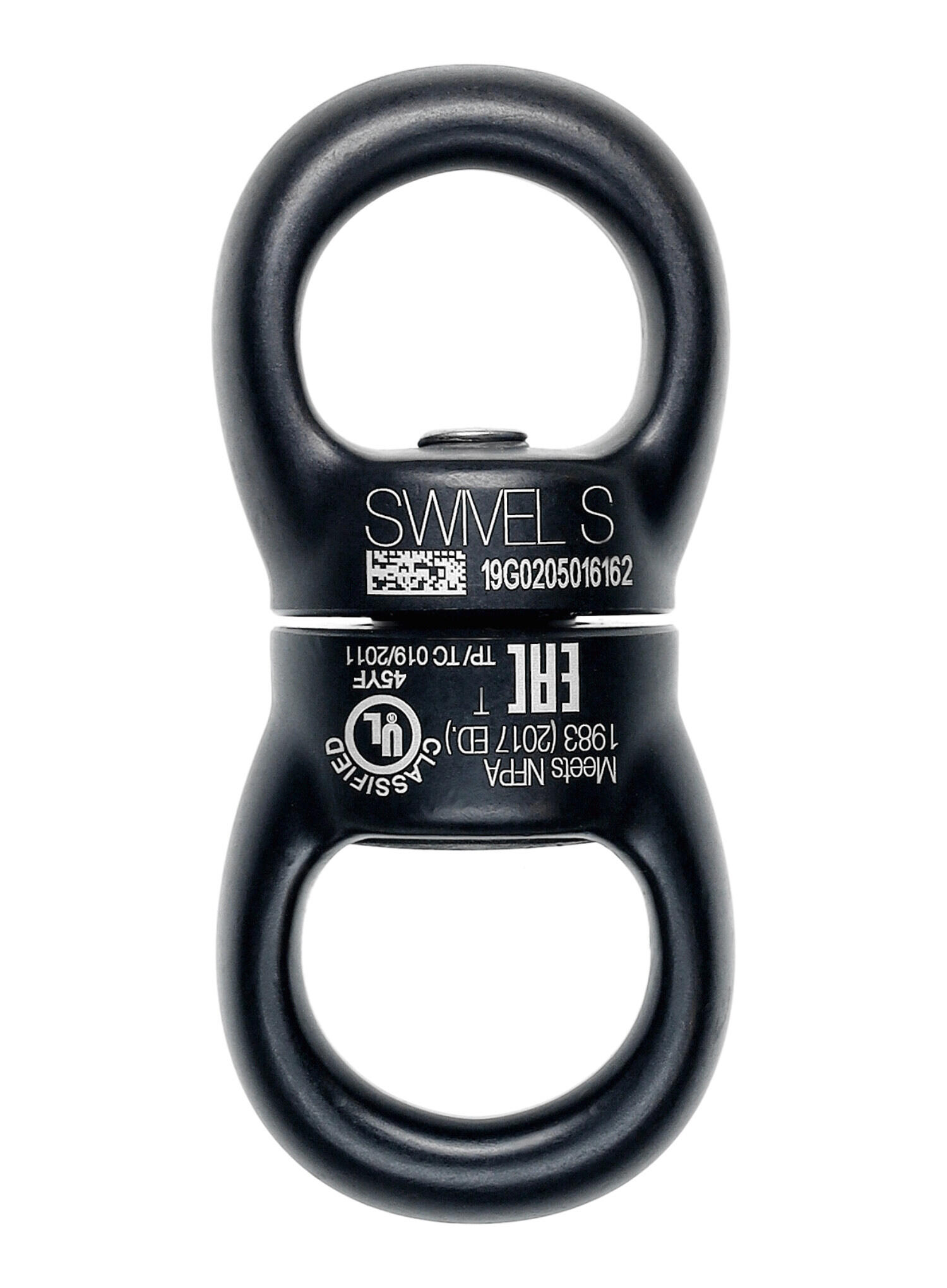 Émerillon Petzl Swivel S noir compact 95 g roulement à billes étanche 23 kN 2/5