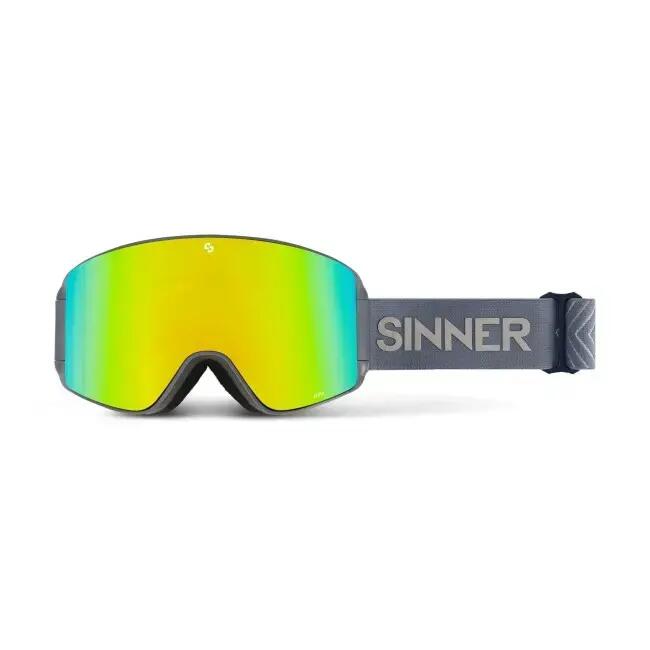 Gogle narciarskie/snowboardowe SINNER Aura, ciemnoszare, unisex 3/3
