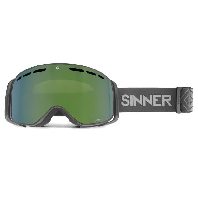 Ochelari ski snowboard SINNER Olympia, Gri Inchis, Unisex