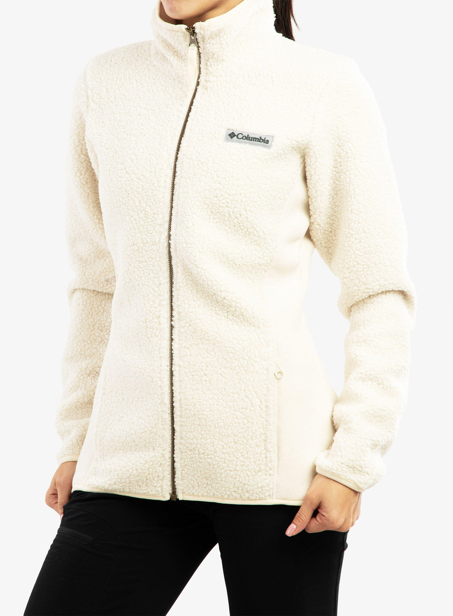 Fleecepullover Panorama Full Zip Damen - sand 6/7