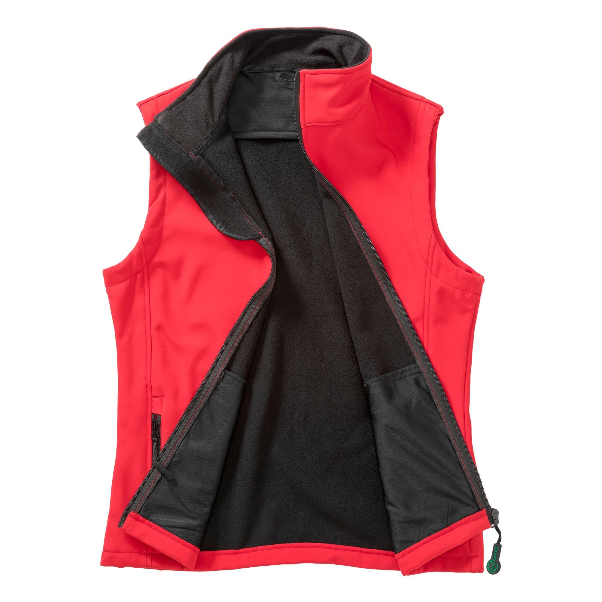 Gilet Imbottito Donna Result Rosso Nero 2/3