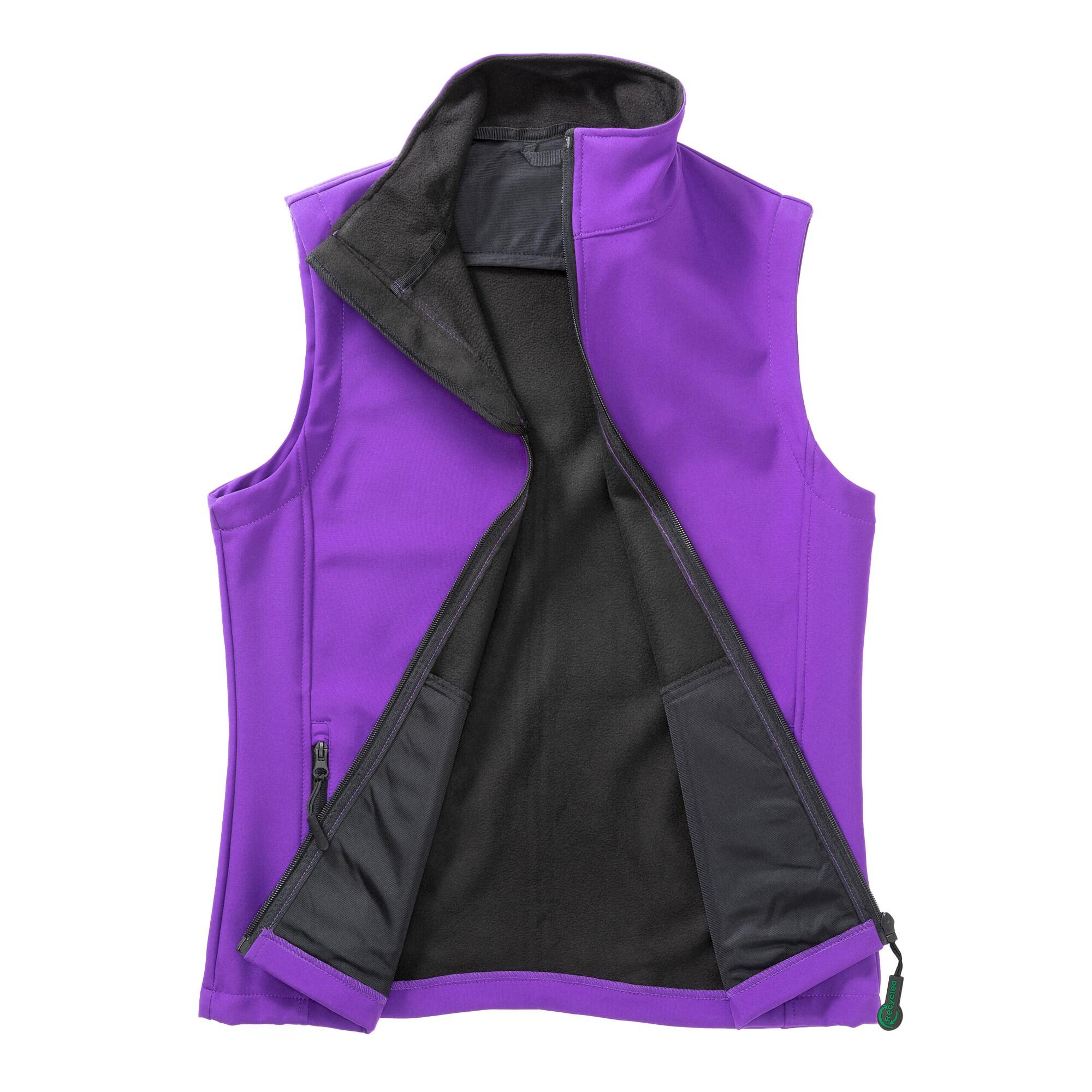 Colete Térmico Softshell Mulher (Roxo / Preto) 2/3