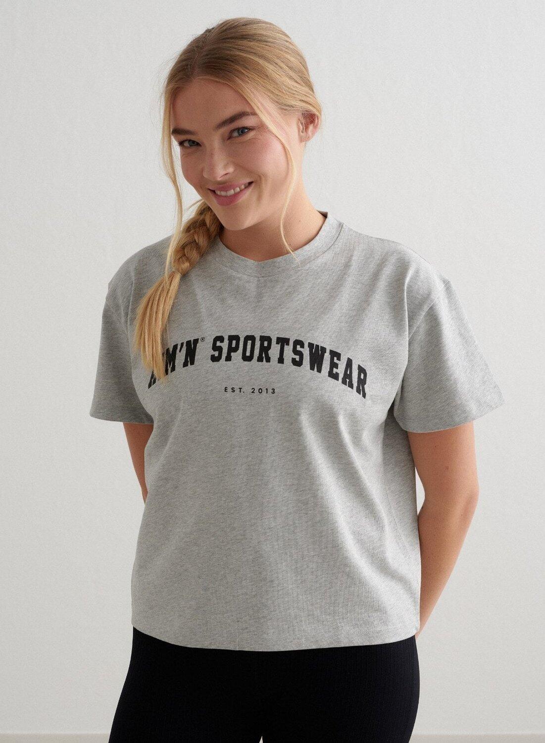 Femme T-shirt à manches courtes Varsity Gris Melange 6/6