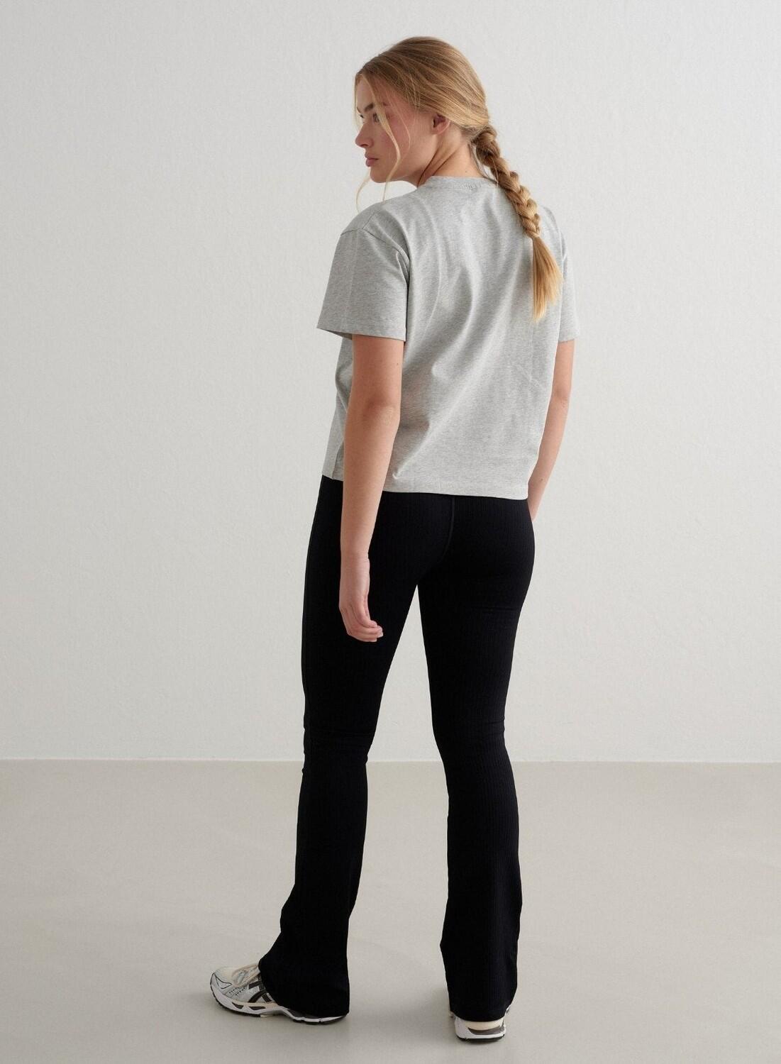 Femme T-shirt à manches courtes Varsity Gris Melange 5/6