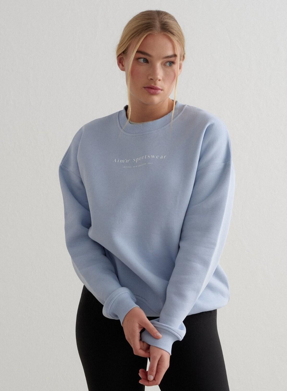AIM'N Damen Sweatshirt Hellblau