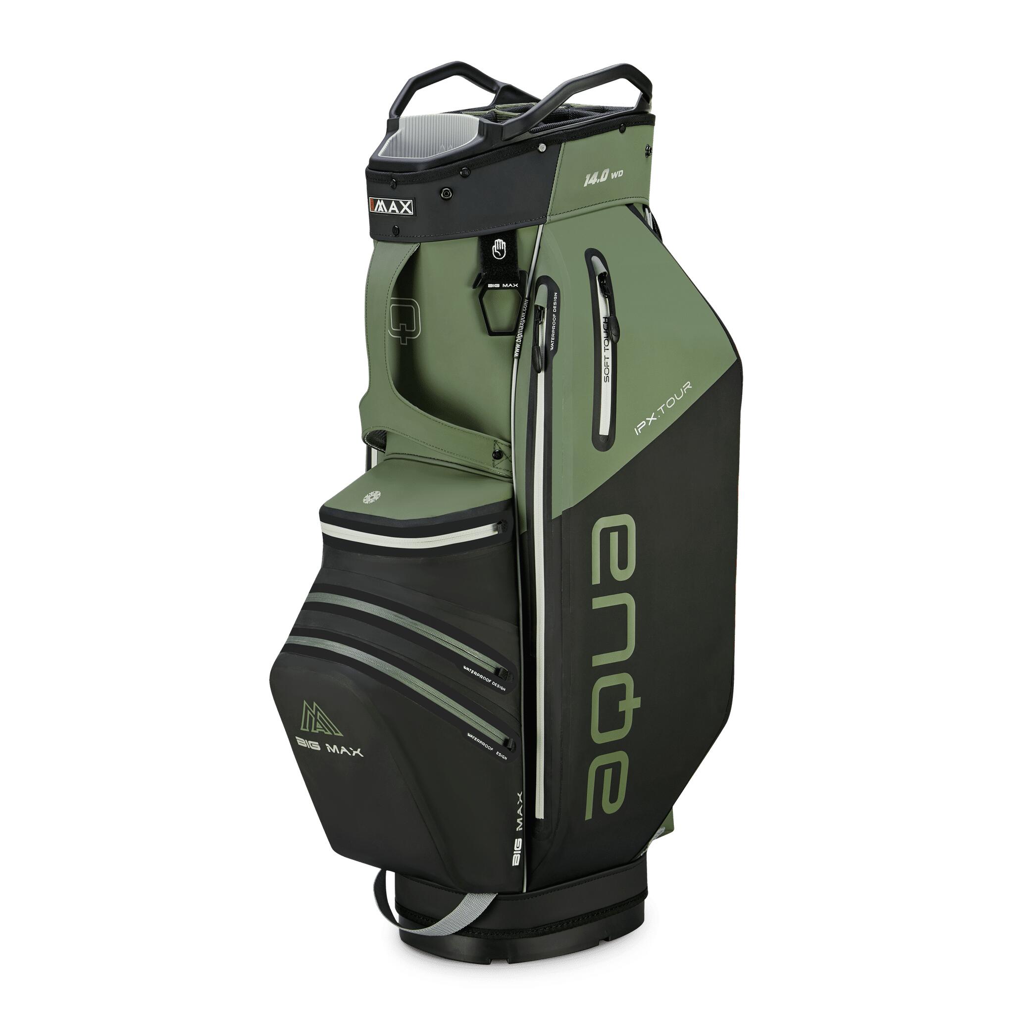 BIG MAX AQUA IPX Tour – Wasserdichte Golftasche – Cartbag – Grün Schwarz
