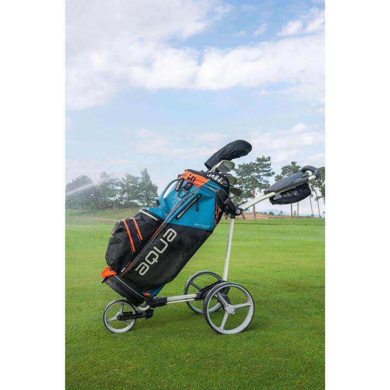 AQUA IPX Tour - Sac de golf étanche - Sac chariot - BLEU Noir