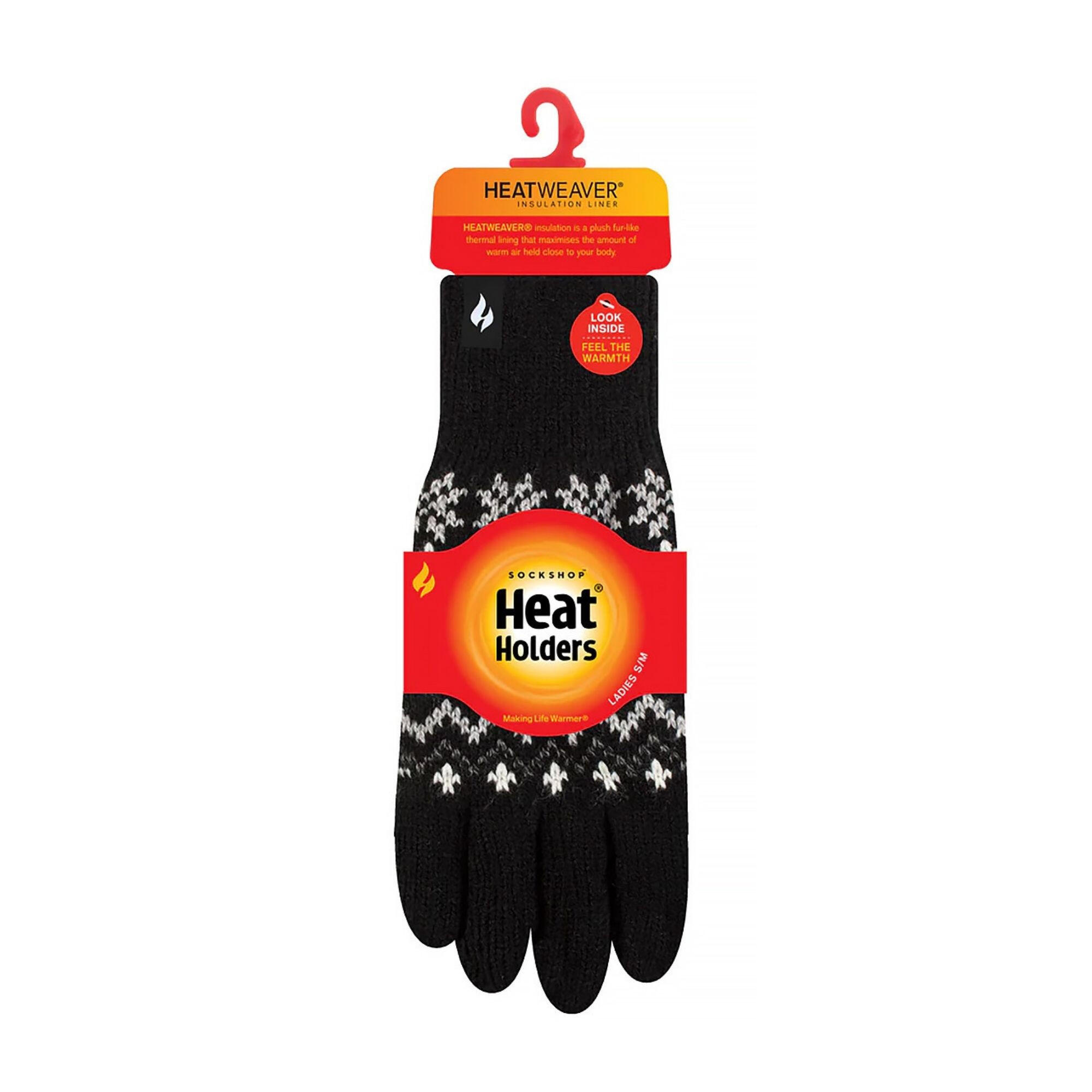 Ladies Knitted Thermal Insulated Gloves for Winter 2/3