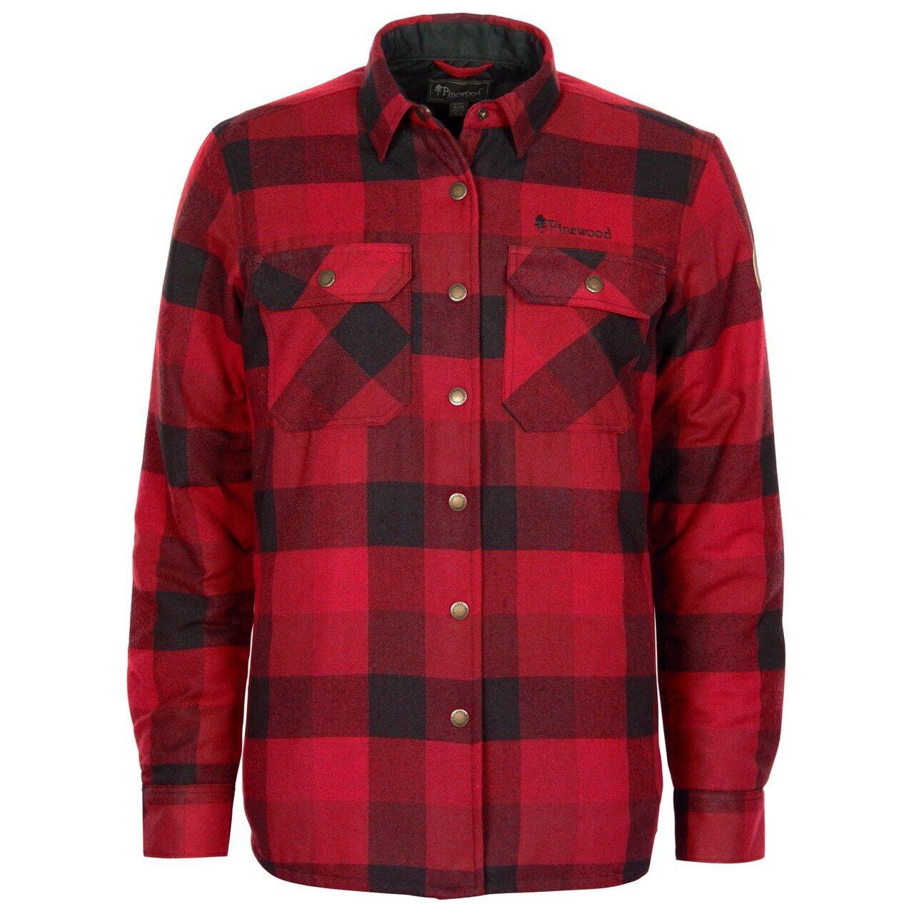 Pinewood - Chemisier Femme Pinewood Canada Classic 2.0 - Chemise Manches Longues - Noir|rouge - 38 S - Decathlon