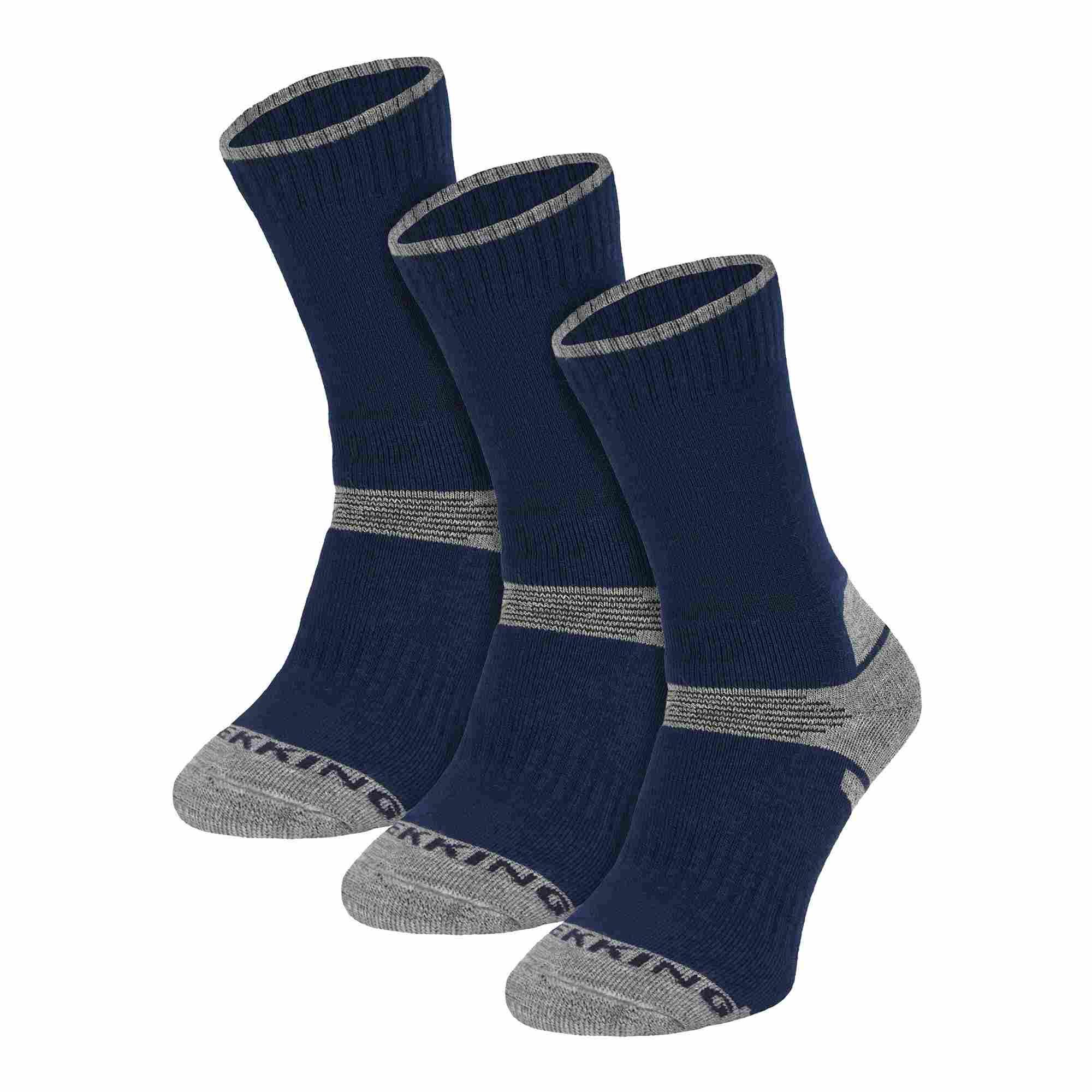 COMODO 3 Pack Kids Merino Wool Hiking Socks | Anti Blister Socks for Boys & Girls