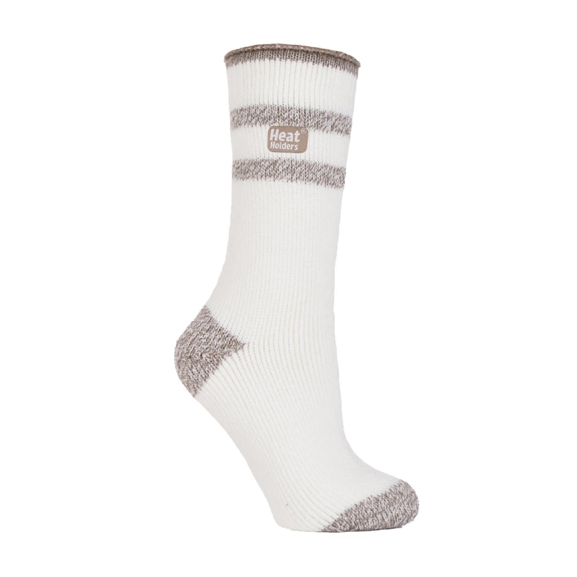 HEAT HOLDERS Ladies Twist Patterned Thick Winter Thermal Socks