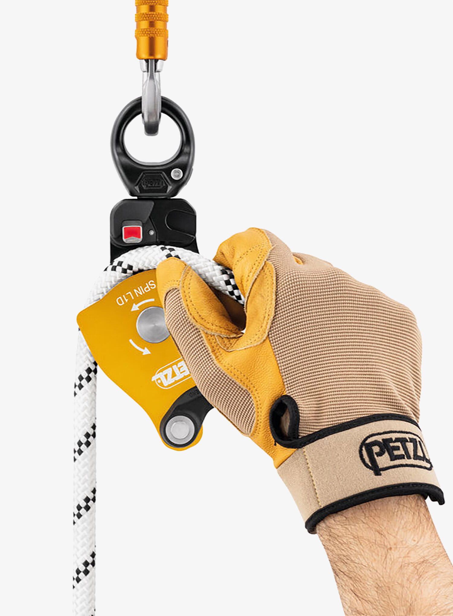 Poulie PETZL Spin L1D ouvrable réa 40 mm, émerillon orientable 8–13 mm 5/6