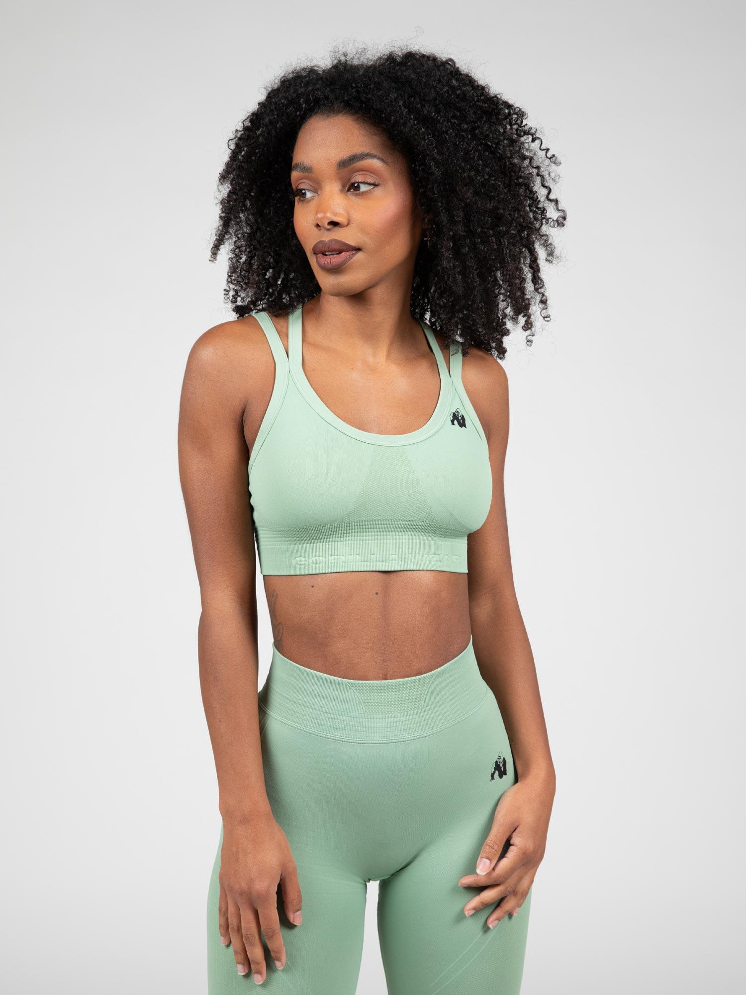 GORILLA WEAR Whitney Nahtlos Sport-BH - Grün