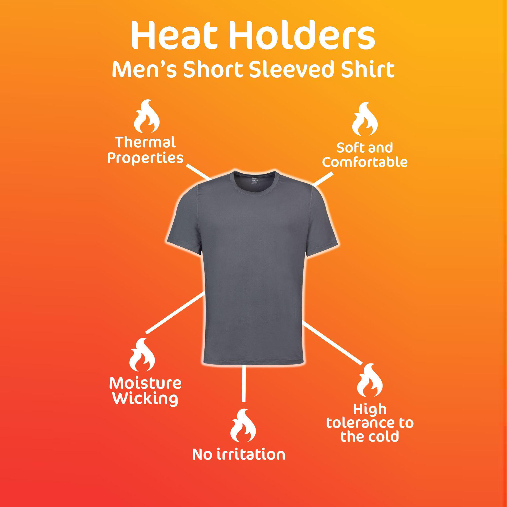 Men's Short Sleeve Thermal T-Shirt for Winter 5/5