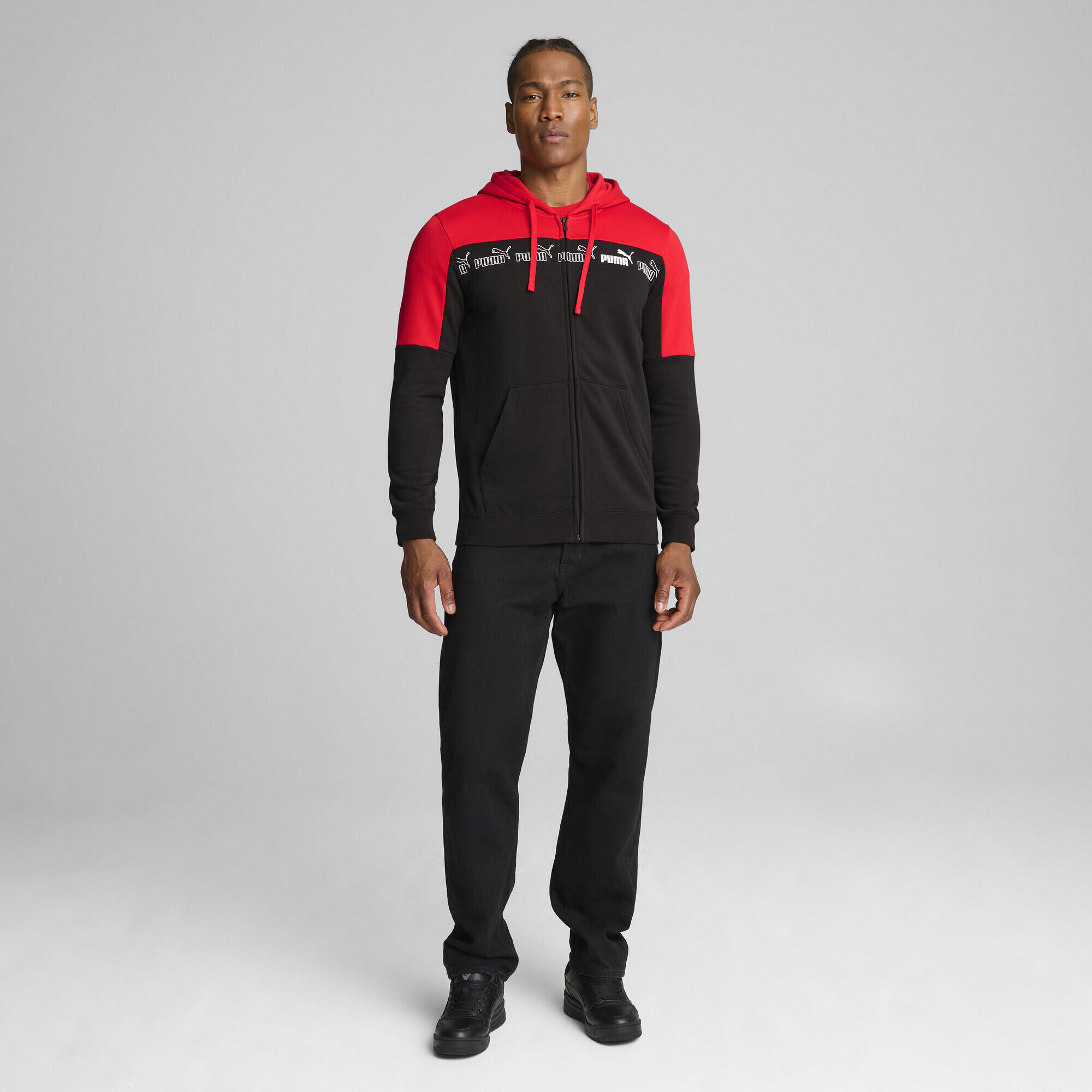 Felpa con cappuccio e zip integrale Around the Block da uomo PUMA 6/7
