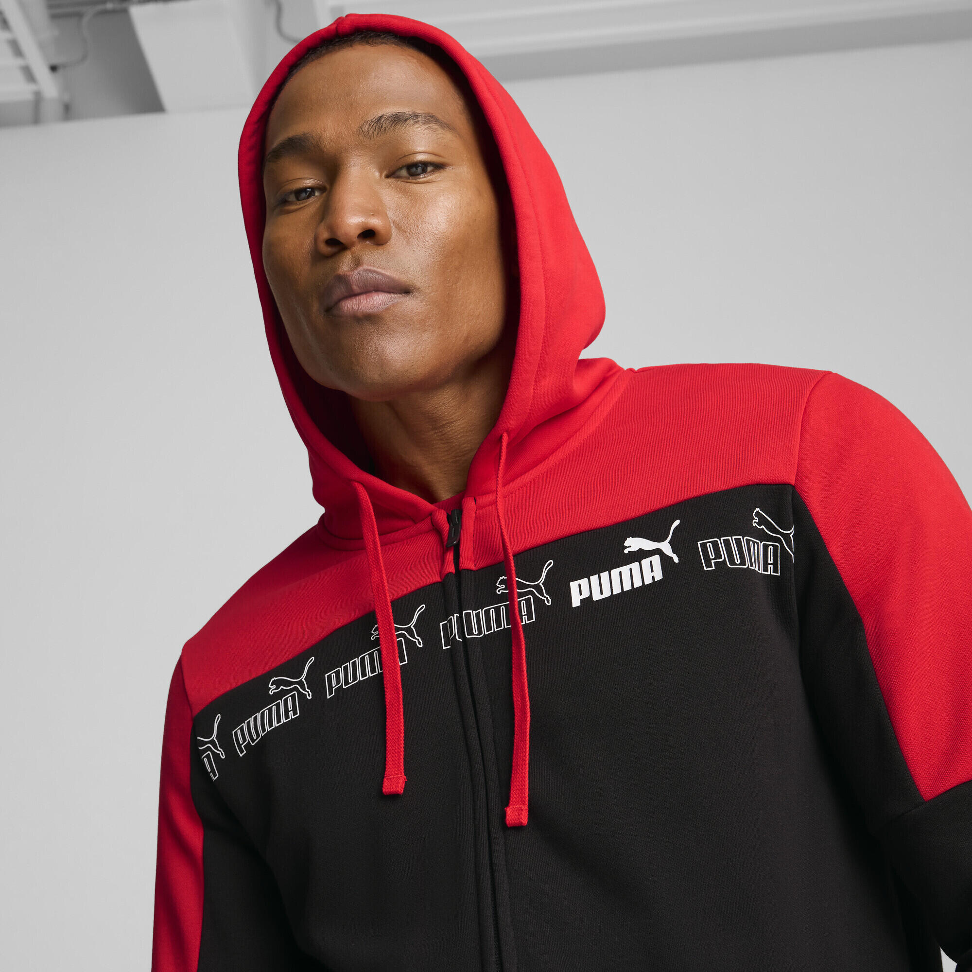 Felpa con cappuccio e zip integrale Around the Block da uomo PUMA 3/7