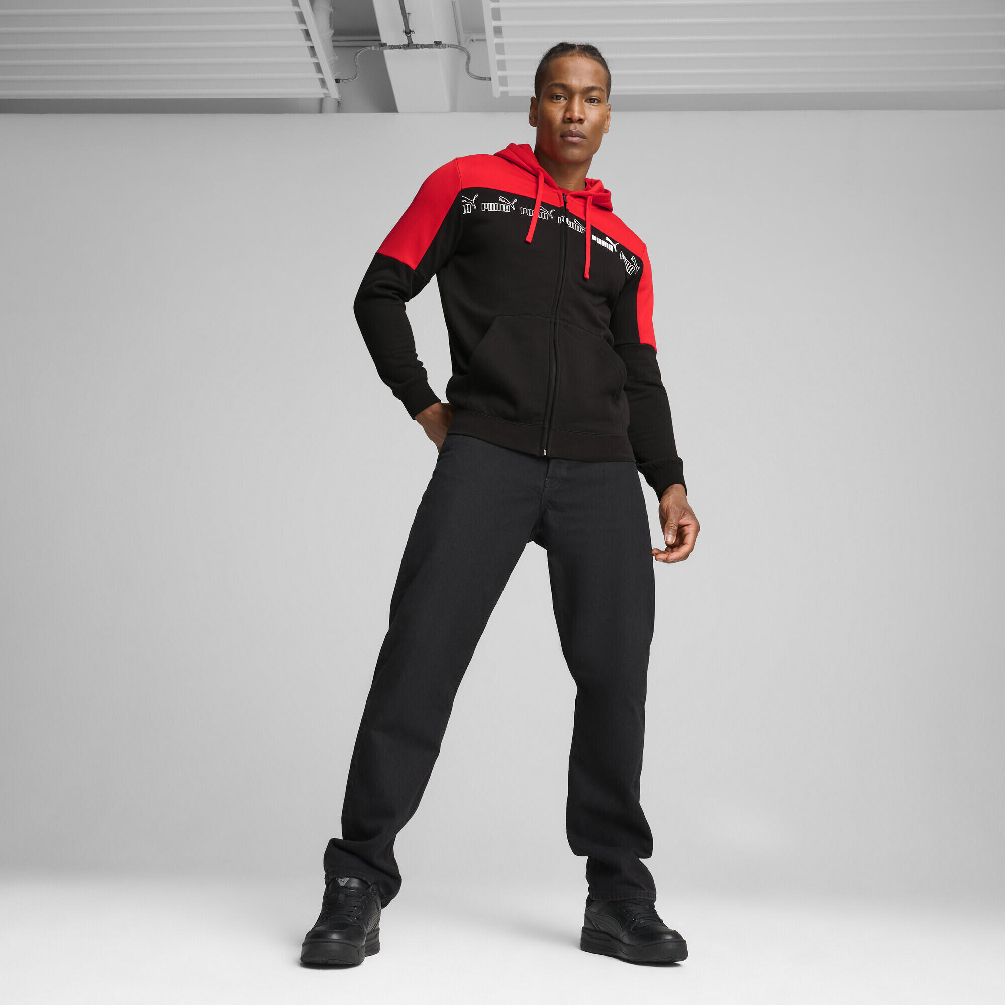 Felpa con cappuccio e zip integrale Around the Block da uomo PUMA 4/7