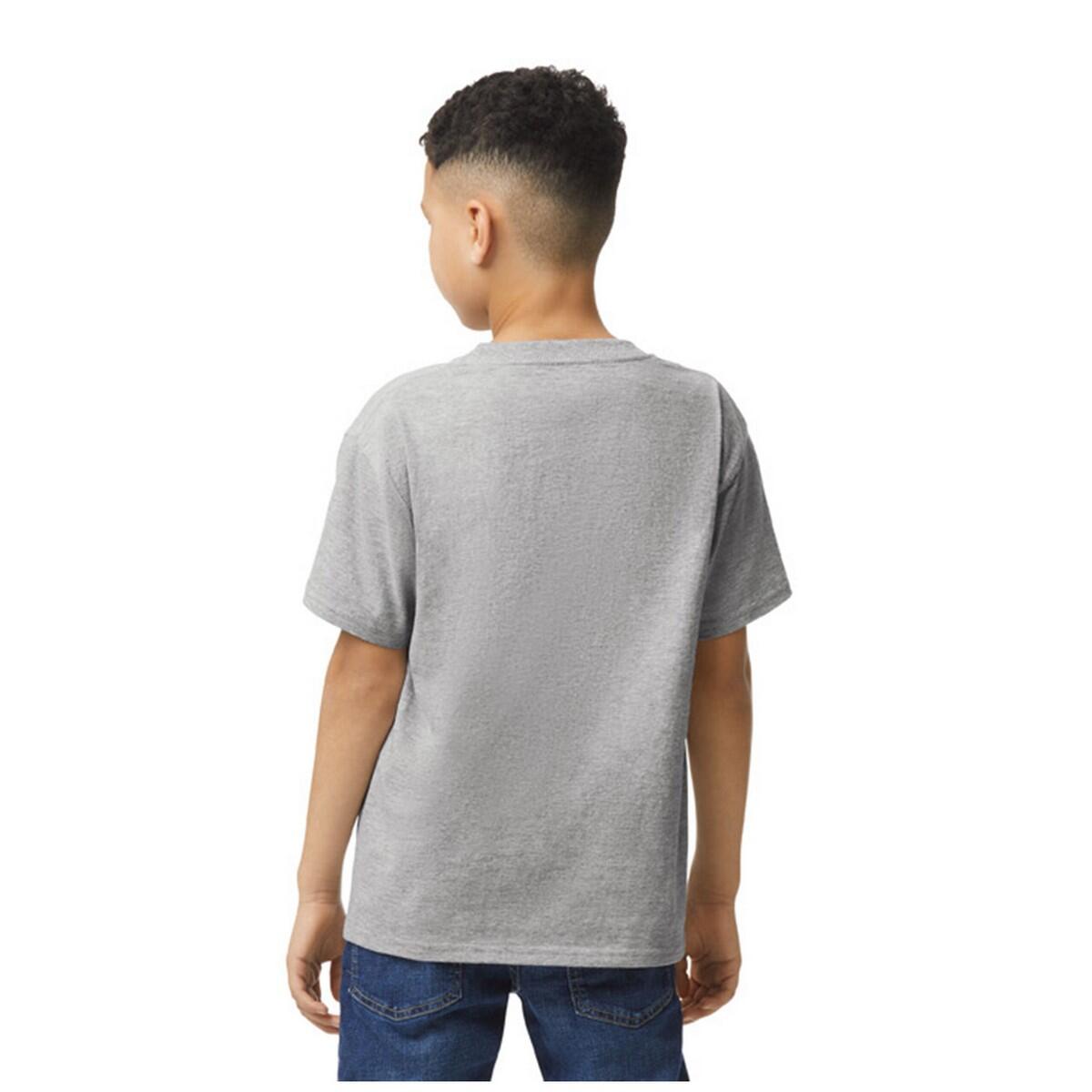 Camiseta de Algodón para Niños/Niñas Gris Deportivo 2/2