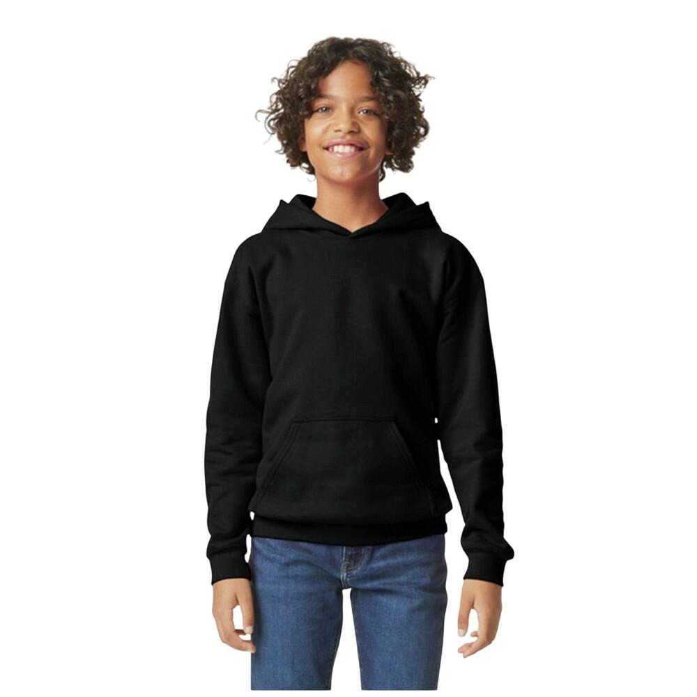 Gildan - Sweat À Capuche Softstyle Enfant (noir) - Sweat-shirt - Noir - Decathlon