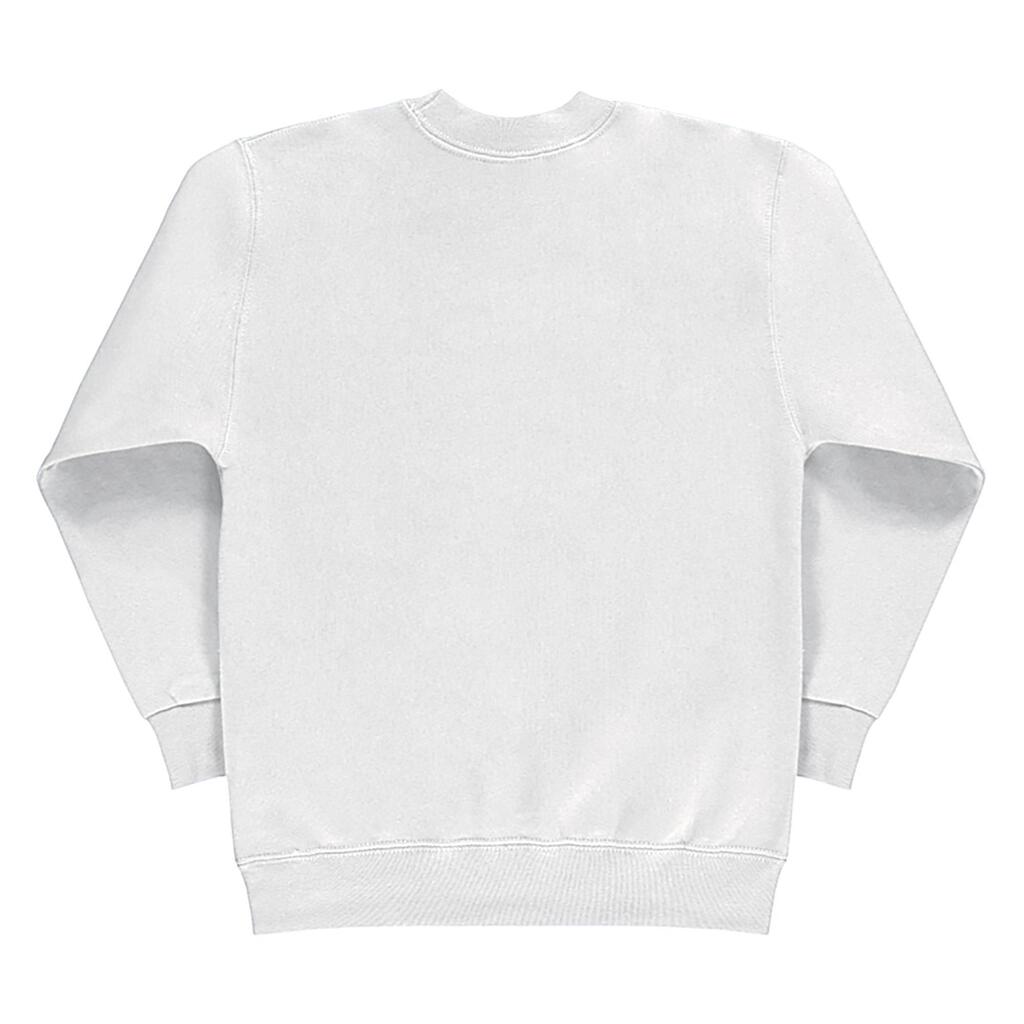 Kids/Childrens Crew Neck Sweatshirt Top (White)