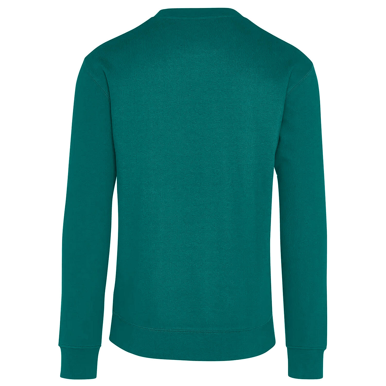 Unisex Ringspun Katoenen Tagless Sweatshirt voor volwassenen (Smaragdgroen) 2/2