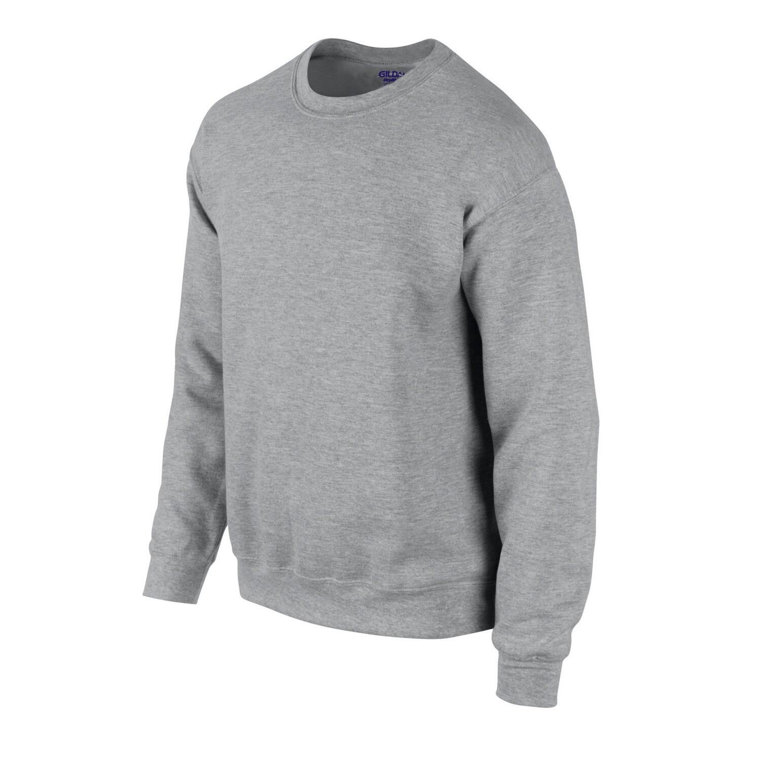 Camisola de gola redonda DryBlend unissexo para adultos (Sports Grey) 3/3