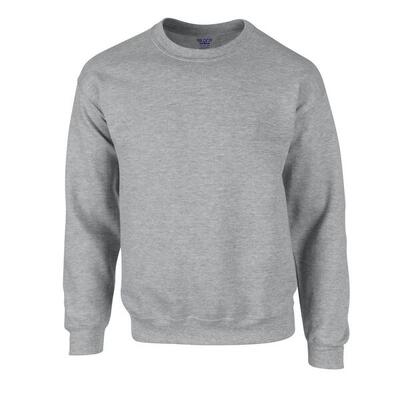 Felpa Girocollo Adulto Unisex Gildan Bianco