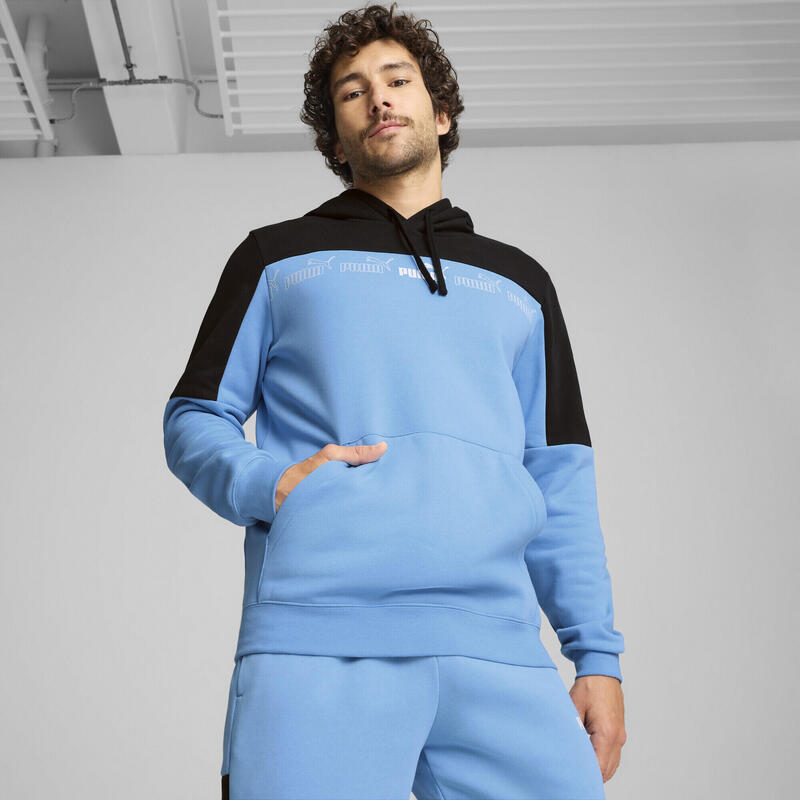 Sweat à capuche Around the Block Homme PUMA Team Light Blue