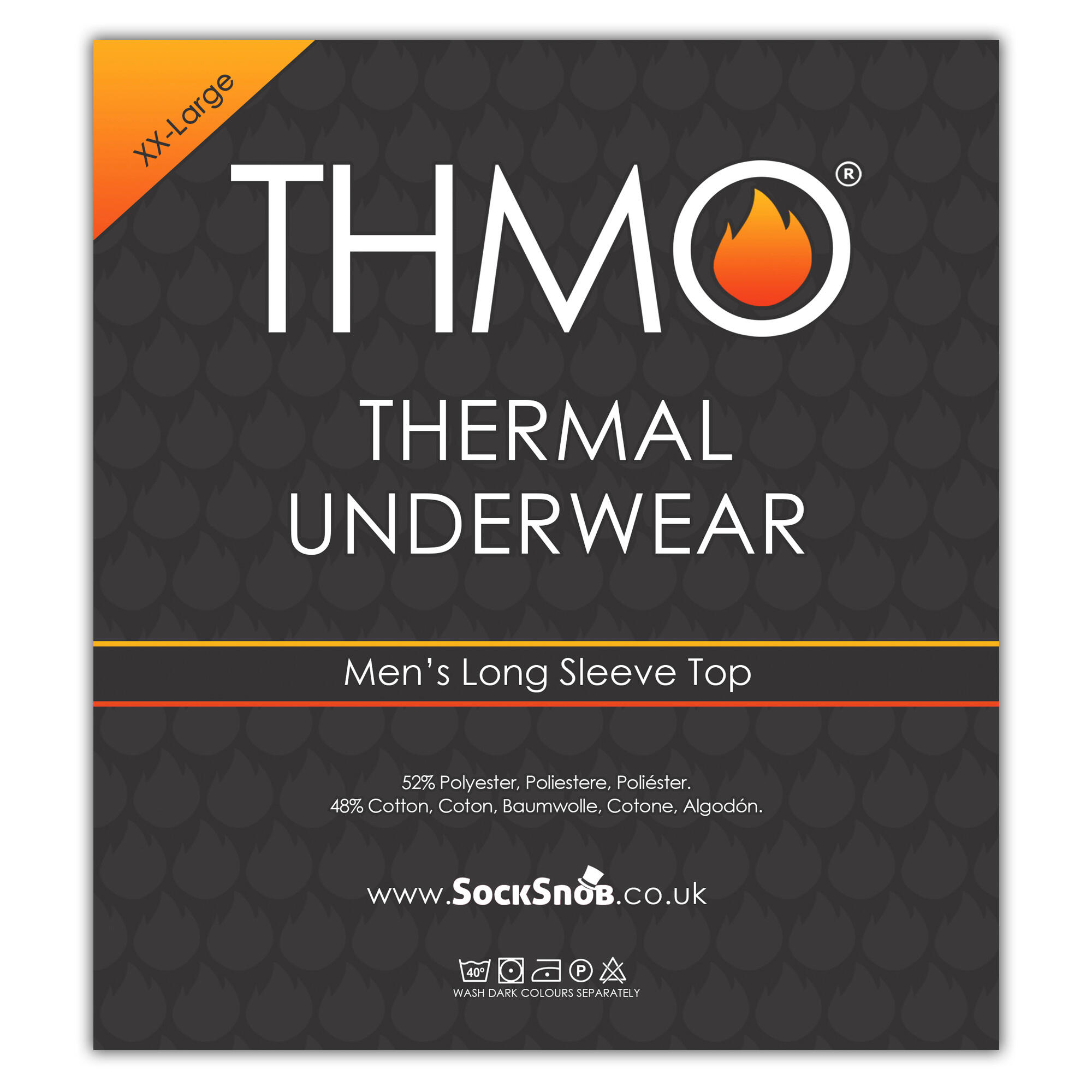 THMO - Homme Haut thermique Manches Longues Chaud sous Vetement Couche de Base 2/6