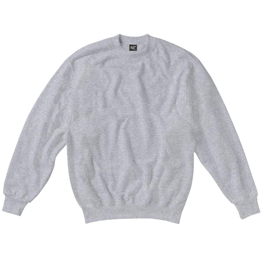Kids/Childrens Crew Neck Sweatshirt Top (Light Oxford)